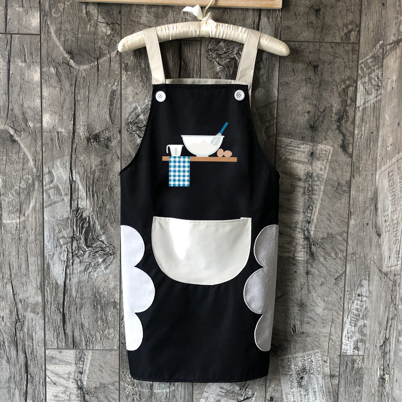 Estilo coreano moda delantal ropa de trabajo las mujeres lindo cocina borrable mano sobretodo impermeable cintura casa