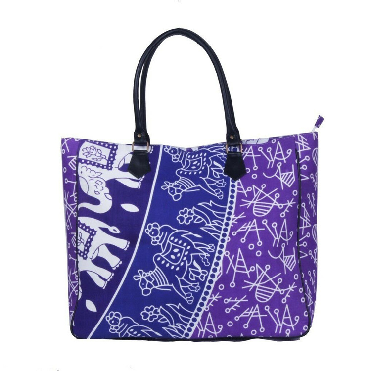 12安加厚加密帆布袋皮革手提袋全棉拉链袋环保购物袋印花logo可定