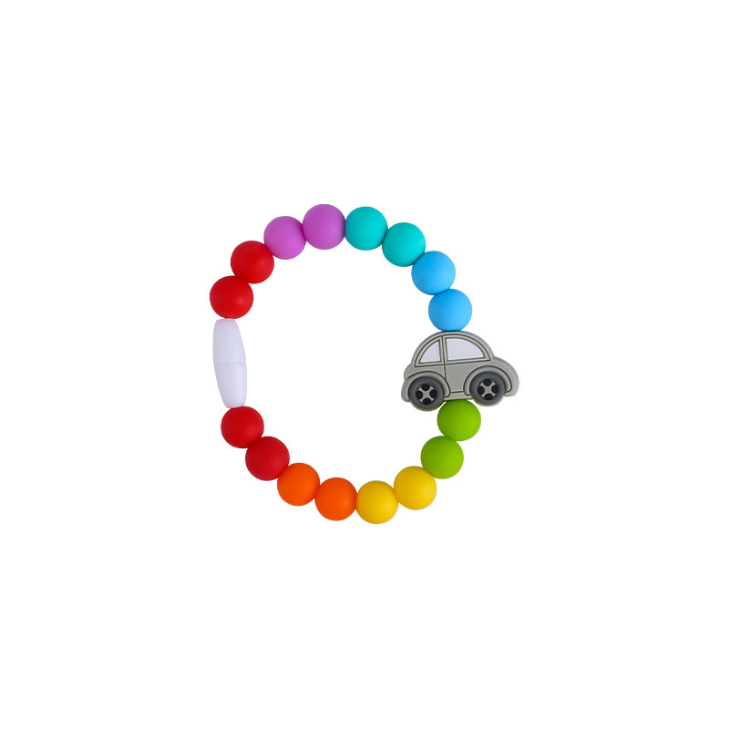 Explosivo bebé suministros plástico chupete clip bebé calmante silicona animal coche juguete mordedor cadena