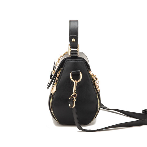 Simple Fashion Embroidered Bucket Bag  Autumn New Handheld Small Bag Sweet Lady Single Shoulder Crossbody Bag