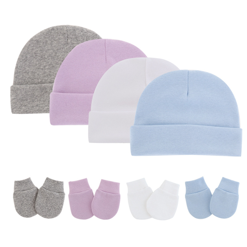 Autumn and winter newborn baby hat anti-...