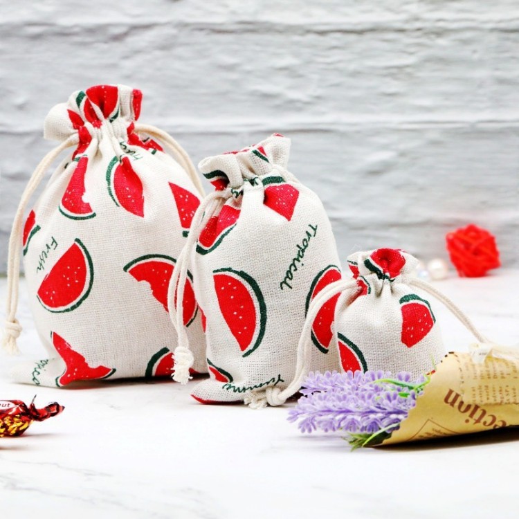 厂家直销麻布袋束口抽绳收纳袋 大小号定做礼品饰品束口麻布袋