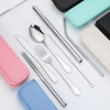 Handheld tableware stainless steel, set, chopsticks, straw, Amazon