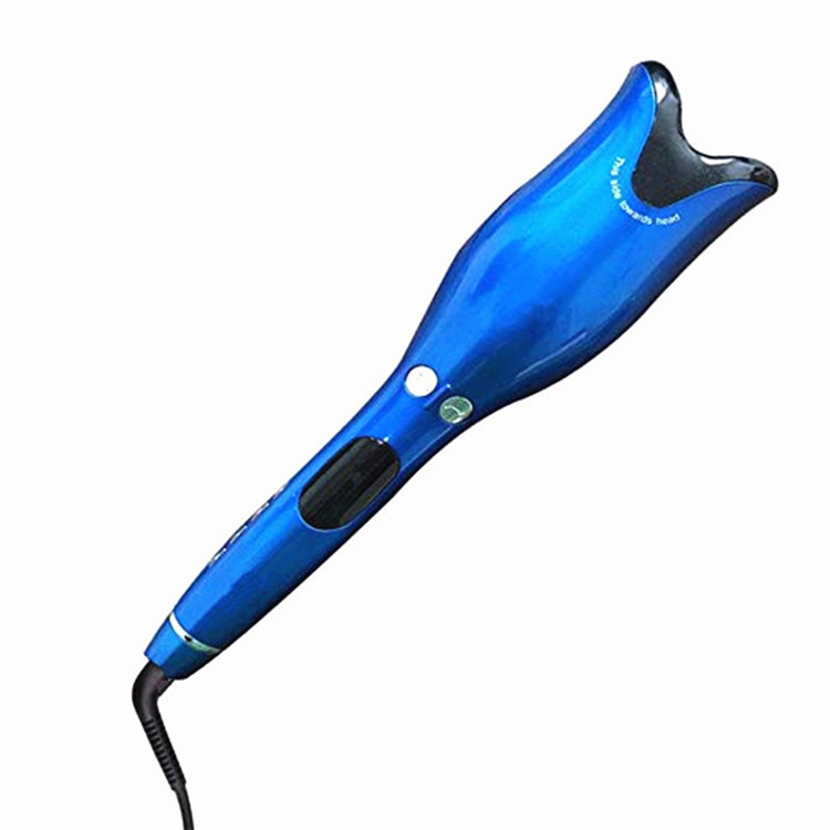 新款玫瑰形螺旋卷发器全自动多功能液晶懒人卷发棒卷发神器跨境|ru