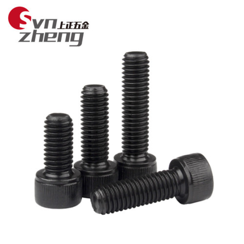 Grade 12.9 hexagon socket head screws, high strength black cylindrical head, hexagon socket head bolts, black extended screws