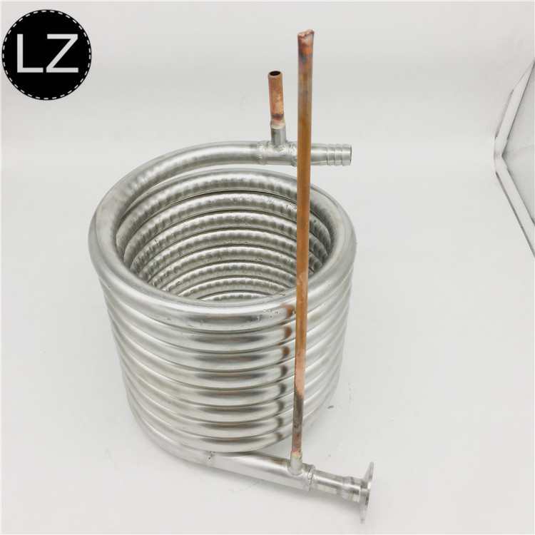 佛山立正不锈钢专业定制工业热交换食品热交换内外双层不锈钢盘管