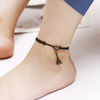 Retro black woven ankle bracelet suitable for men and women for beloved, Mori, internet celebrity