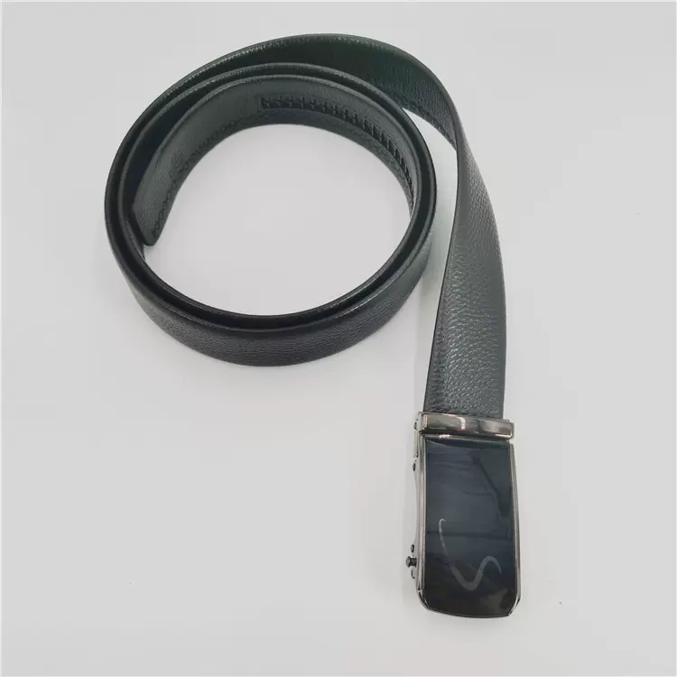 头层牛皮真皮皮带意大利进口通勤百搭扣头带身厂家批发如意锁