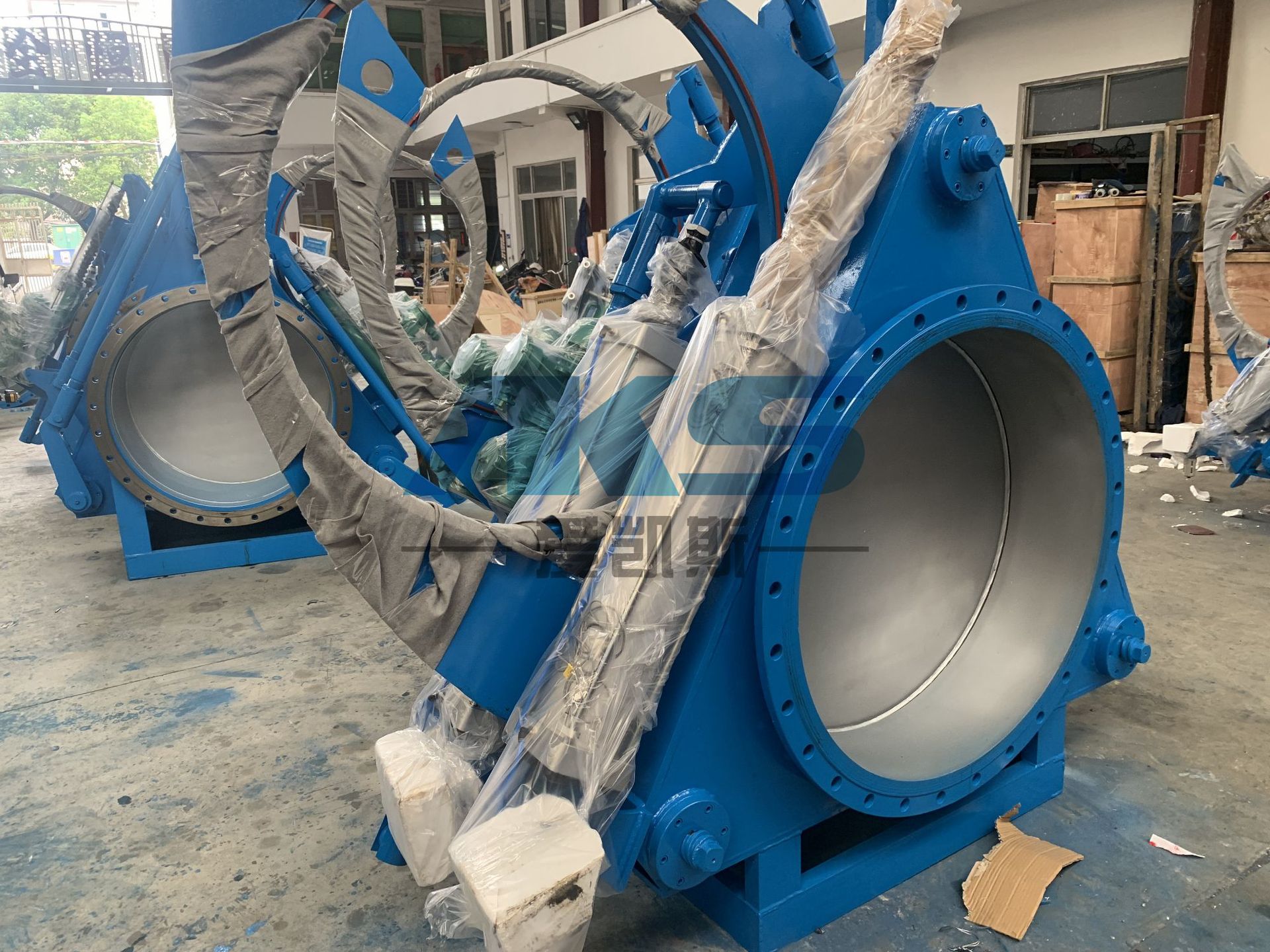 气动推杆煤气盲板阀/F643CX-0.5/2.5/6扇形眼睛阀8字盲板阀