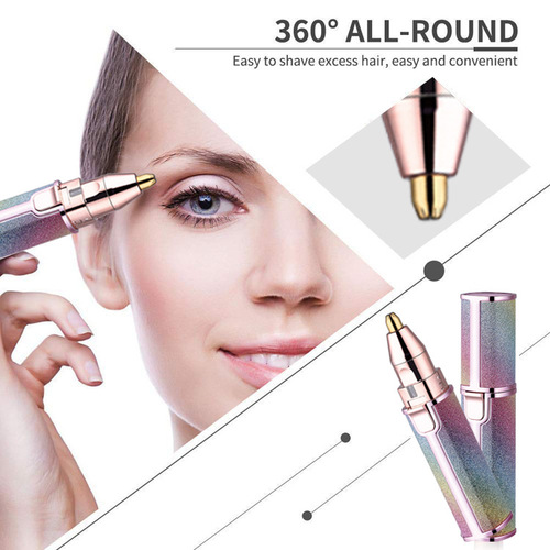 Cross-border new USB rechargeable shaver electric eyebrow trimmer women's eyebrow trimmer lipstick shaver hair removal device