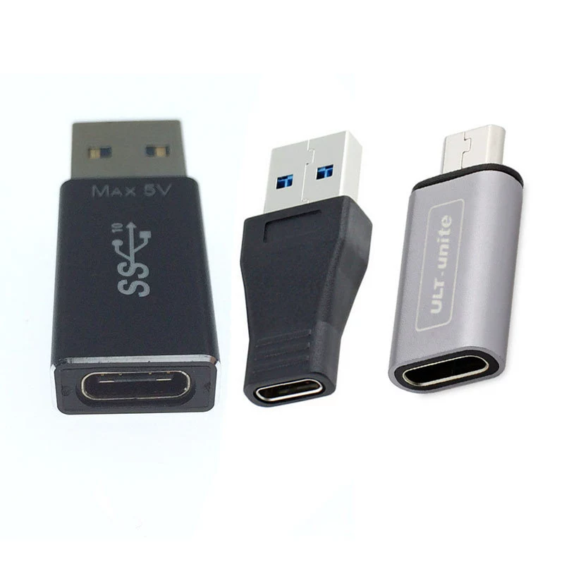 Адаптер Android 3.1 Type-C на USB3.0, переходник USB-C для подключения Micro5P, поворотная головка Type-C