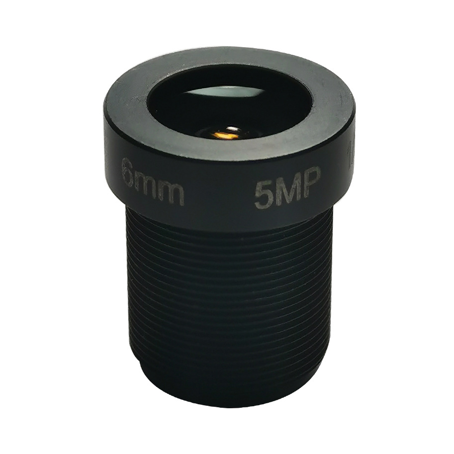 5百万6mm1/2.5”安防监控镜头低畸变高清网络镜头F2.0 单板机
