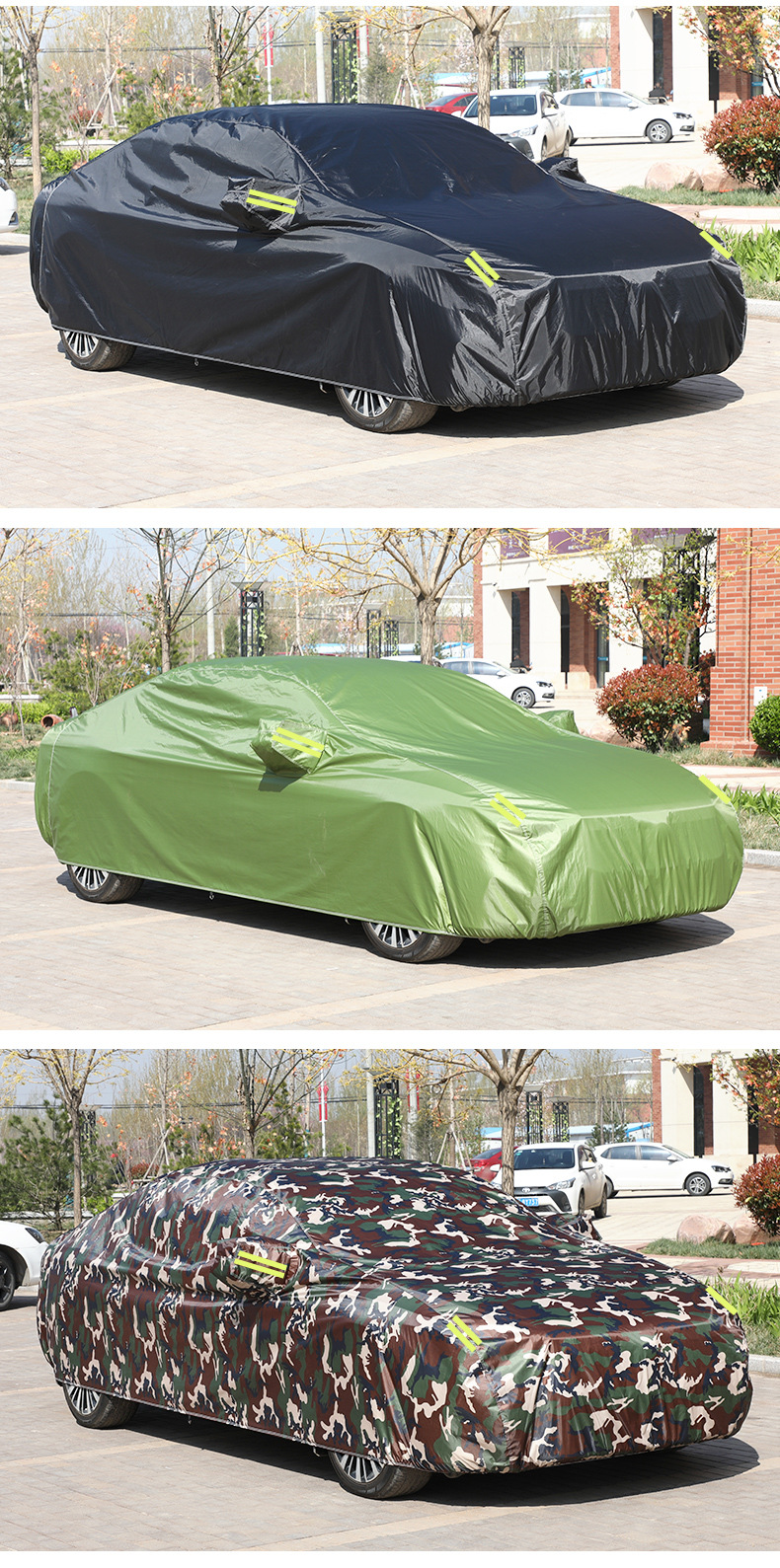 Cross-border Spunlace Cotton Car Cover Amazon Special for Rain-proof Heat-insulation Anti-sun Car Cover Car Cover