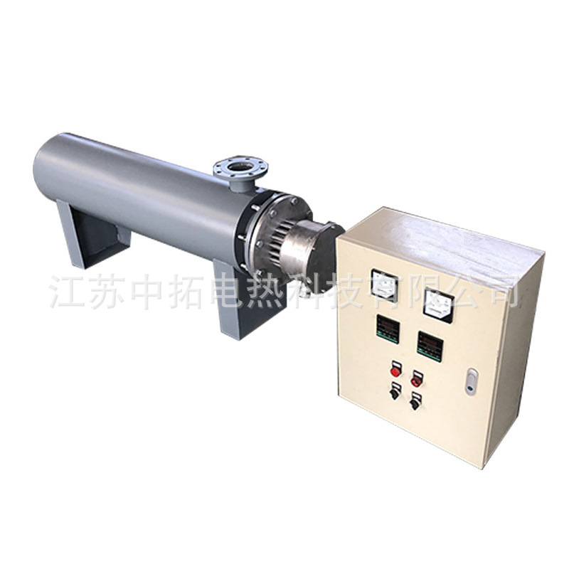 卧式液体管道加热器 浴室浴池水循环加热器 管道式空气电加热器