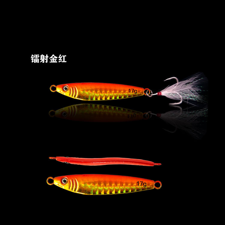 5 PCS Jigging Spoon Metal Spinner Baits Bass Trout Fresh Water Fishing Lure