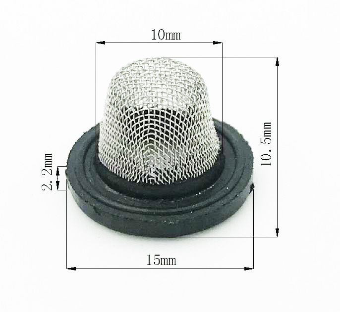 花园软管花洒水龙头净水器精准过滤网橡胶不锈钢滤网O型