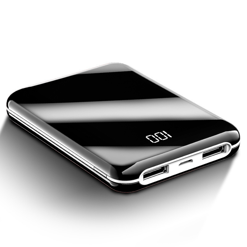 Mini Compact Digital Display Mirror Charging Treasure Fast Charging Mobile Power