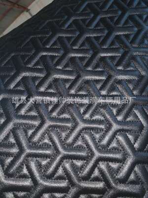 厂家定制汽车后备箱垫材料环保皮革拼接脚垫材料360软包低价促销|ms