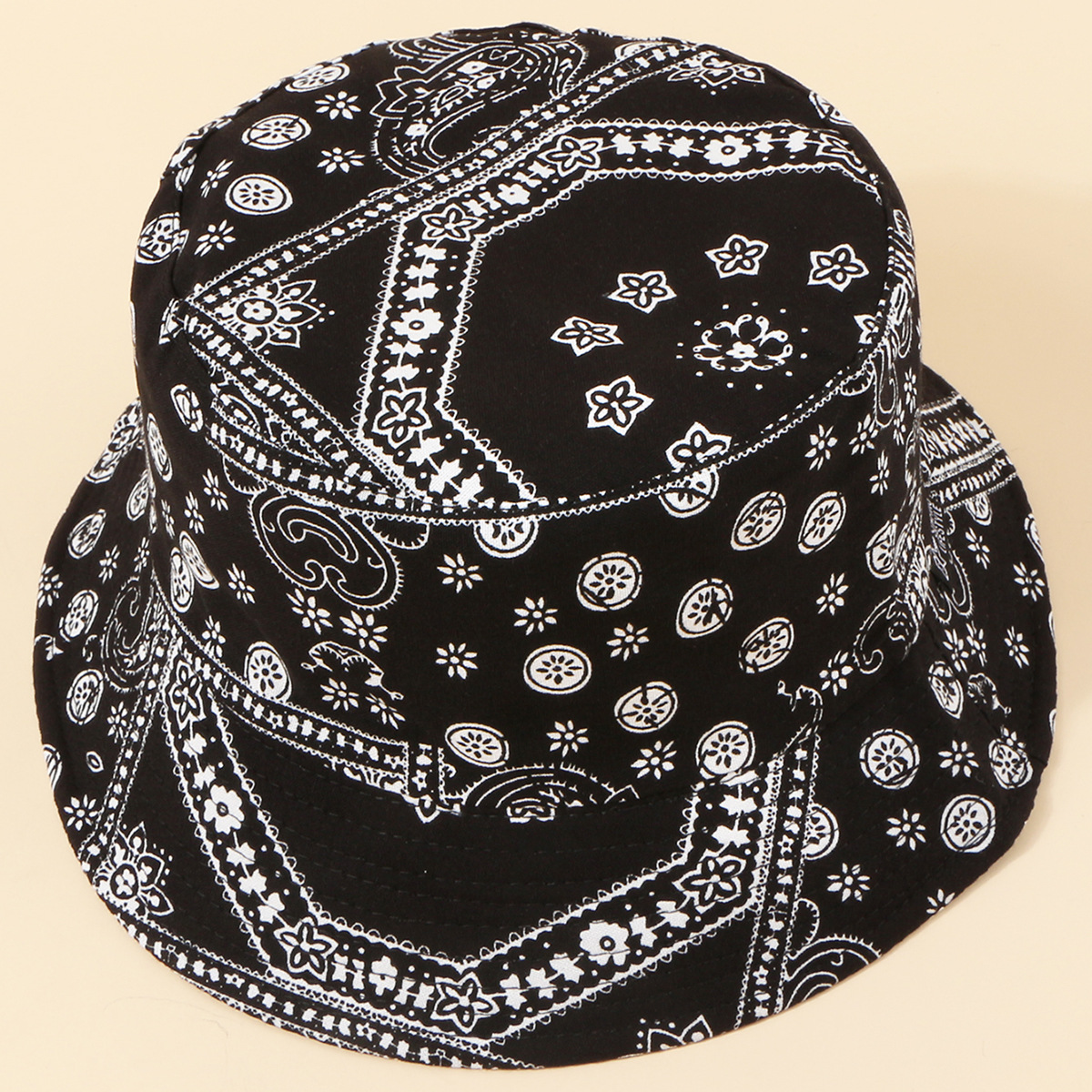 Hot Selling Fashion Cashew Flower Double-sided Fisherman Hat Wholesale display picture 5