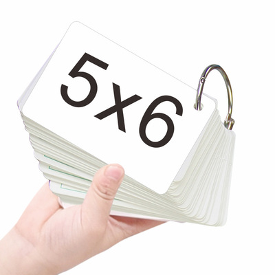 蒙育小学生二年级数学口算九九乘法口诀倒背81张除法口诀加厚卡片|ru