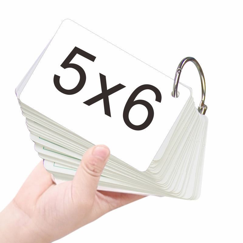 蒙育小学生二年级数学口算九九乘法口诀倒背81张除法口诀加厚卡片|ru