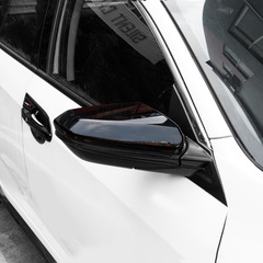 跨境2016-21款十代思域後視鏡罩倒車鏡殼蓋罩裝飾貼改裝外觀套件