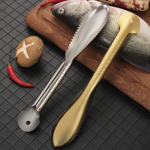 304不銹鋼魚鱗刨廚房殺魚快速刮魚鱗器 雙排鋸齒創意加厚殺魚刨刀
