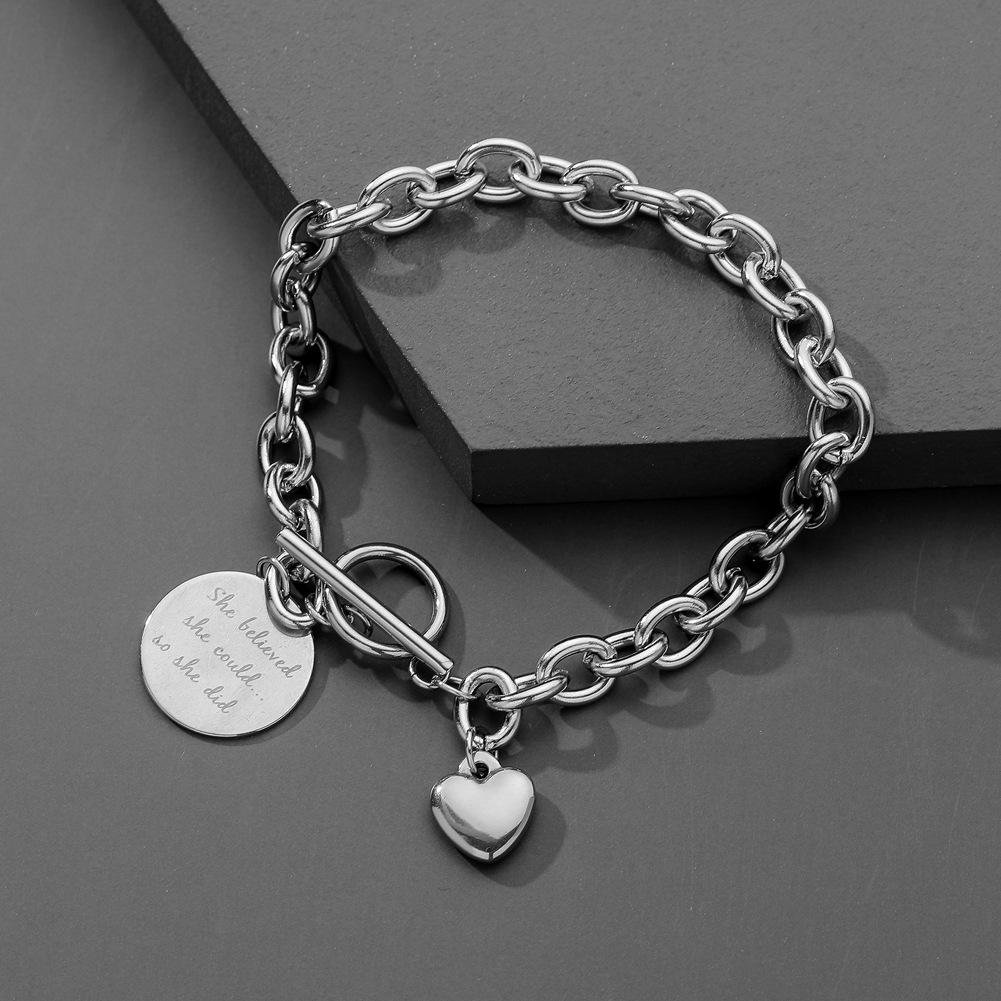 Bracelet stainless steel hip-hop style