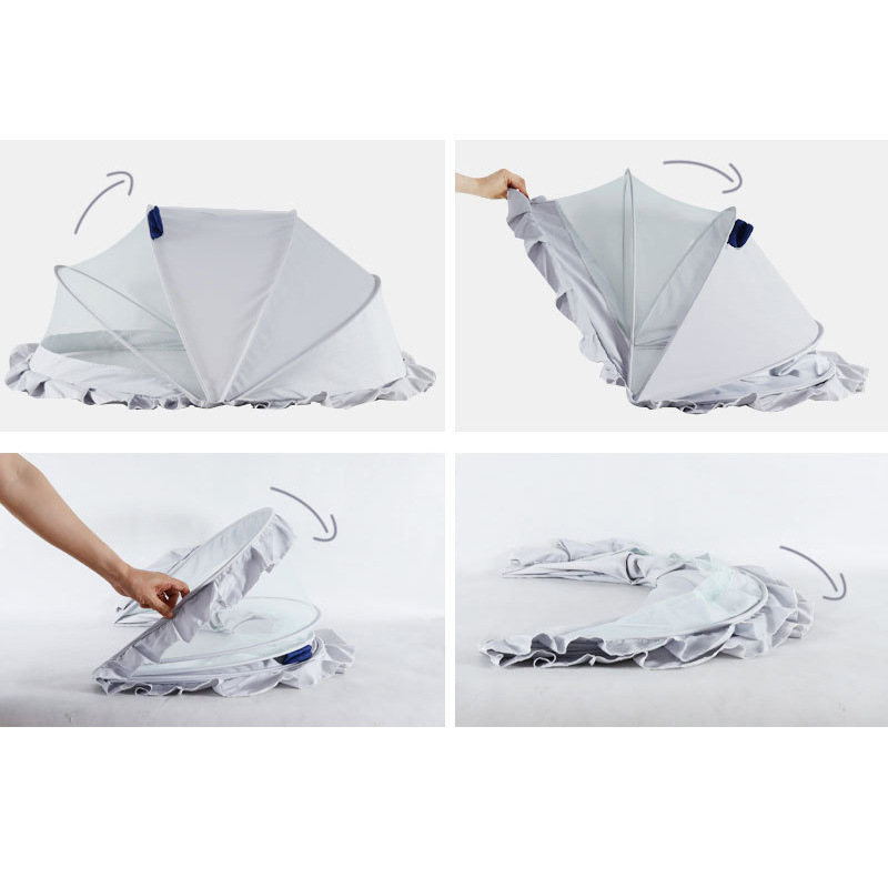 Baby Mosquito Net Cover Bottomless Foldable Portable Child Mosquito Yurt