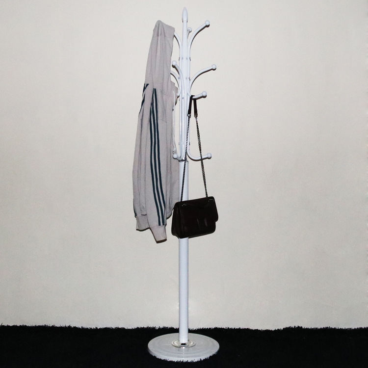 OEM customized Metal Iron art Coat rack to ground a living room bedroom Clothes hanger simple and easy Stands Clothes hanger 2086