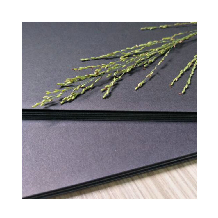 批发1250G黑卡纸 1.5mm透芯黑卡纸 3MM复合黑卡纸厂家