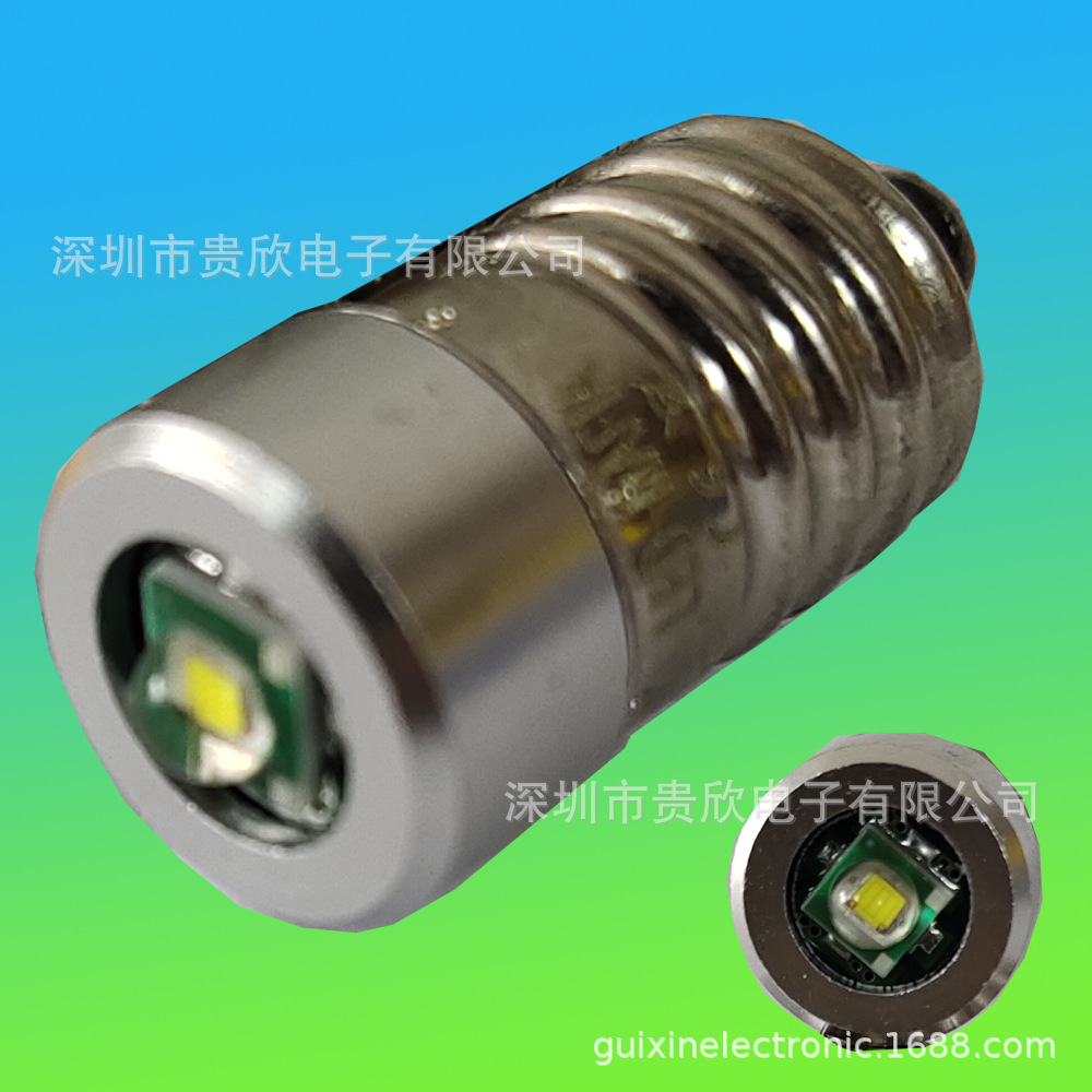 E10 1W 宽电压LED灯泡 E10 6V 灯泡 手电筒灯泡 6.3V 4.5V 24V|ms