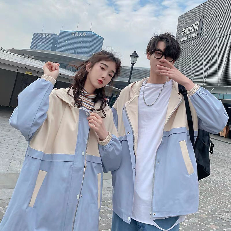 2020 new pattern Spring College wind Soft sister work clothes BF Like a breath of fresh air Windbreaker Jacket coat ins Couples dress