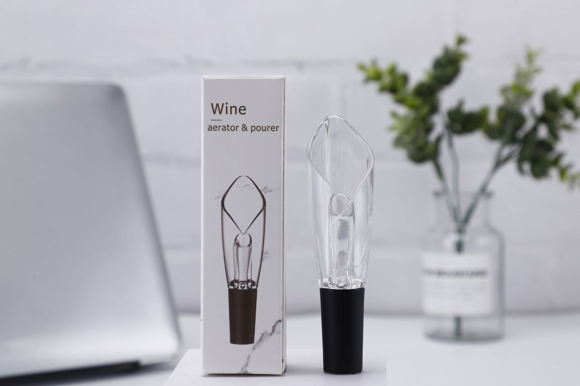 快速醒酒工具亞克力葡萄酒倒酒器郁金香倒酒器迷妳倒酒醒酒2合1