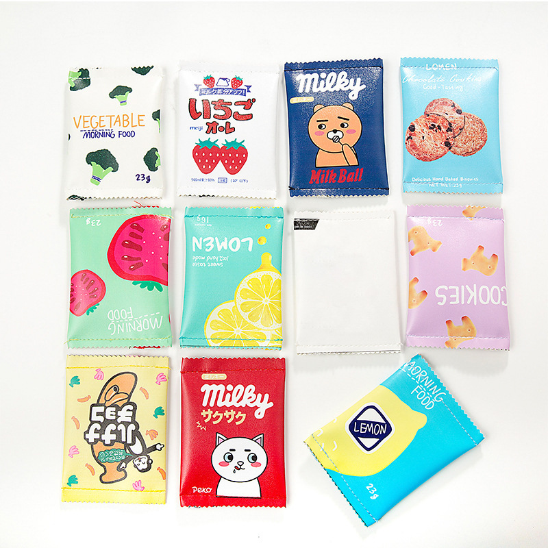 艺蓝可爱零食零钱包仿真趣味饼干手拿包 迷你简约硬币包创意收纳|ru