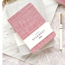 布艺封面记事本 精品本册 装帧麻布纹裱贴本a5笔记本韩国手账本