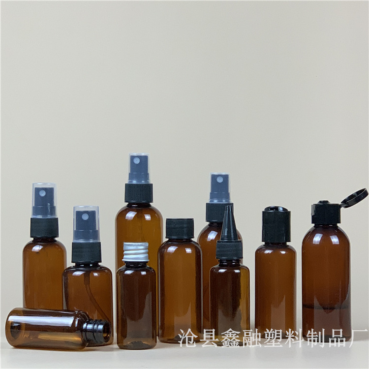 10ml15ml20ml30ml50ml60ml100ml塑料瓶pet茶色棕色瓶琥珀色塑料瓶