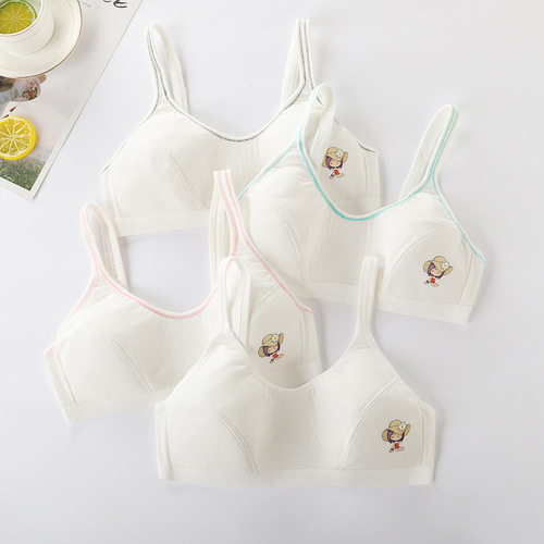 Girls' small vest bra, older children's students, junior high school students 9-16 years old, adolescent girls' thin cotton underwear