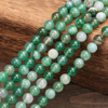 Green agate organic beads, 4-12mm