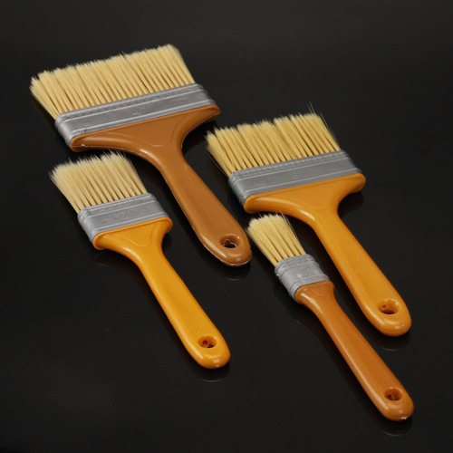 Non-shedding paint brush, sharpened nylon bristle brush, multi-purpose bristle brush, oil brush, plastic handle bristle brush