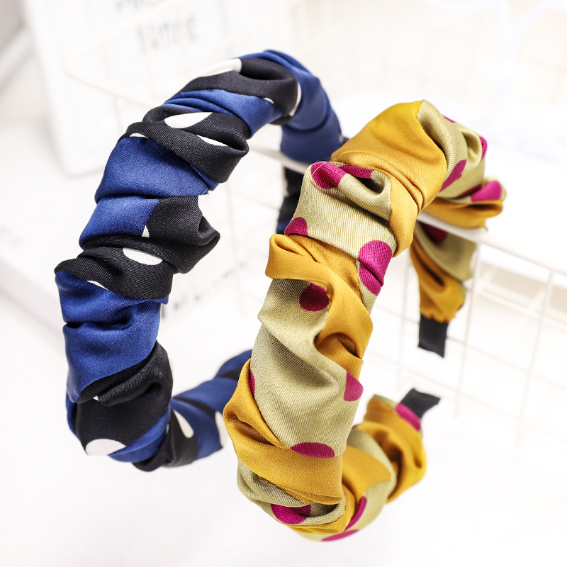 Spring New Fashion Fold Cheap Headband Wholesale display picture 2