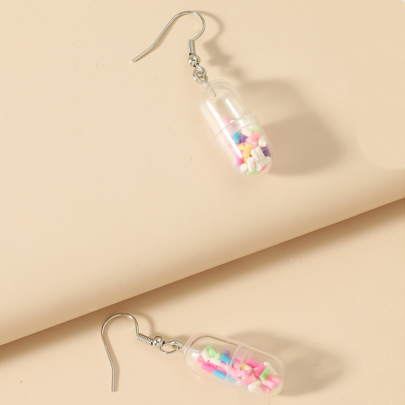 Minimalist Fun Creative Trendy Acrylic Drop Earrings Unique Niche Leaf Fruit Pendant Hooks Ear Jewelry_voghion.com