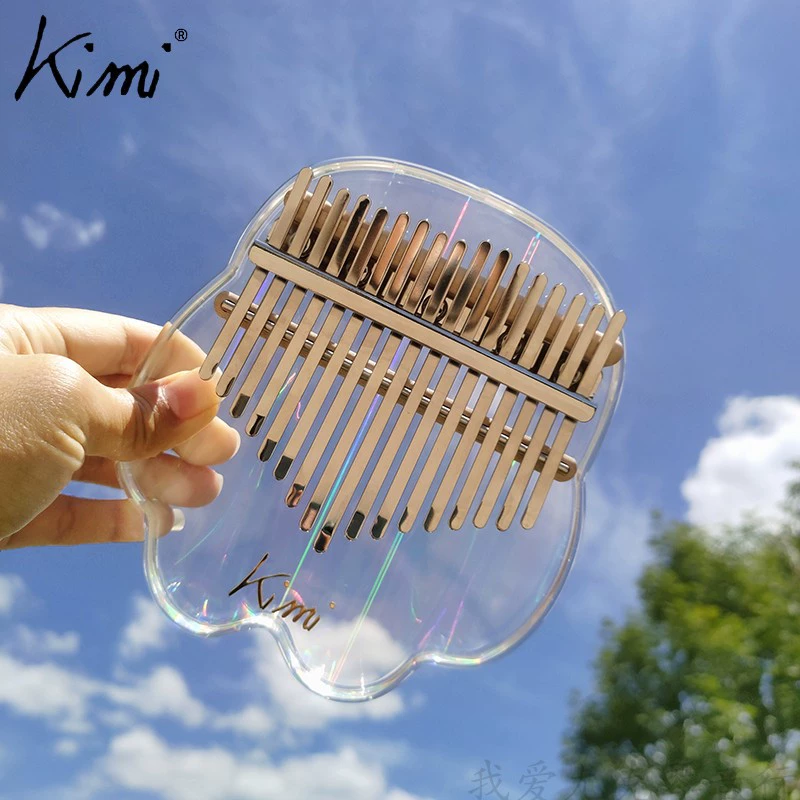 Kimi thumb crystal transparent mini finger piano Kalinba mother pointed at the piano beginner crystal instrument female