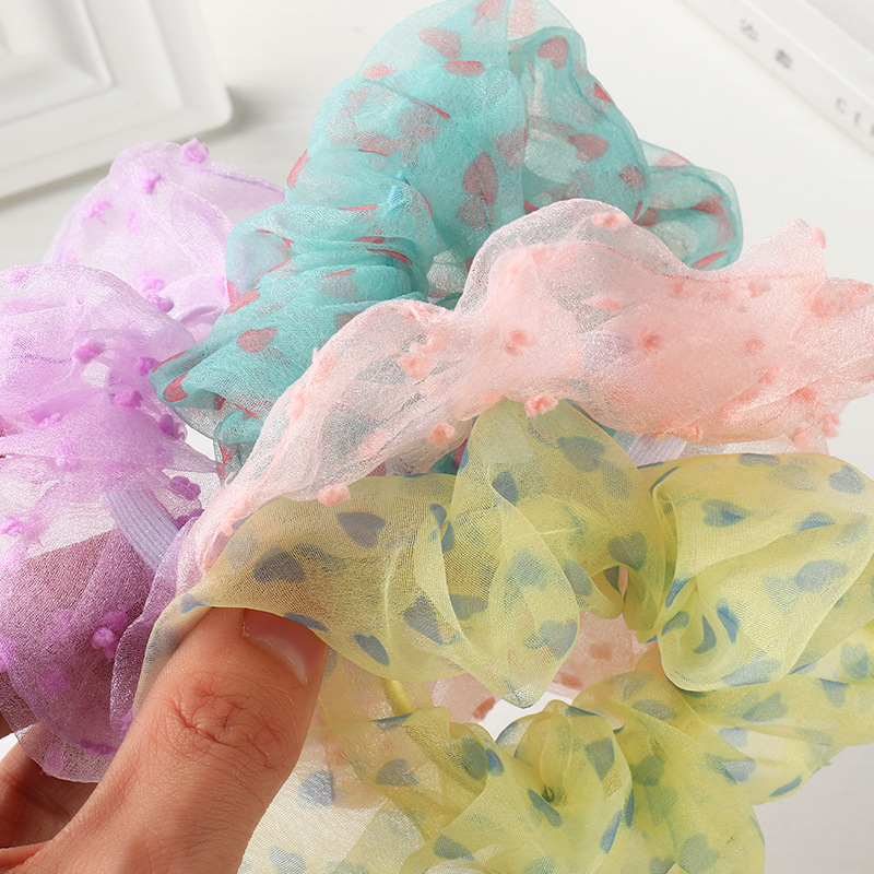 Cute Tulle Hair Scrunchies display picture 5