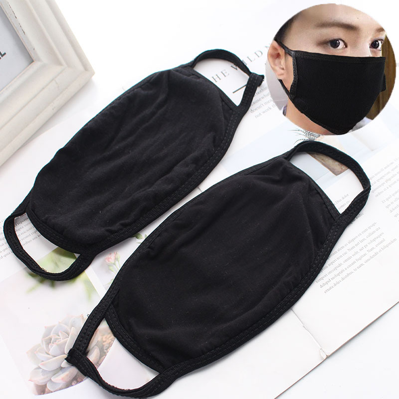 純色黑色口罩 加厚防護三層保暖口罩 防塵防沙四季個性口罩批發