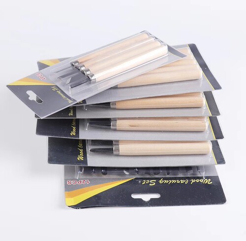 Factory wholesale set of 3, 4, and 5 wood carving knives carving tools