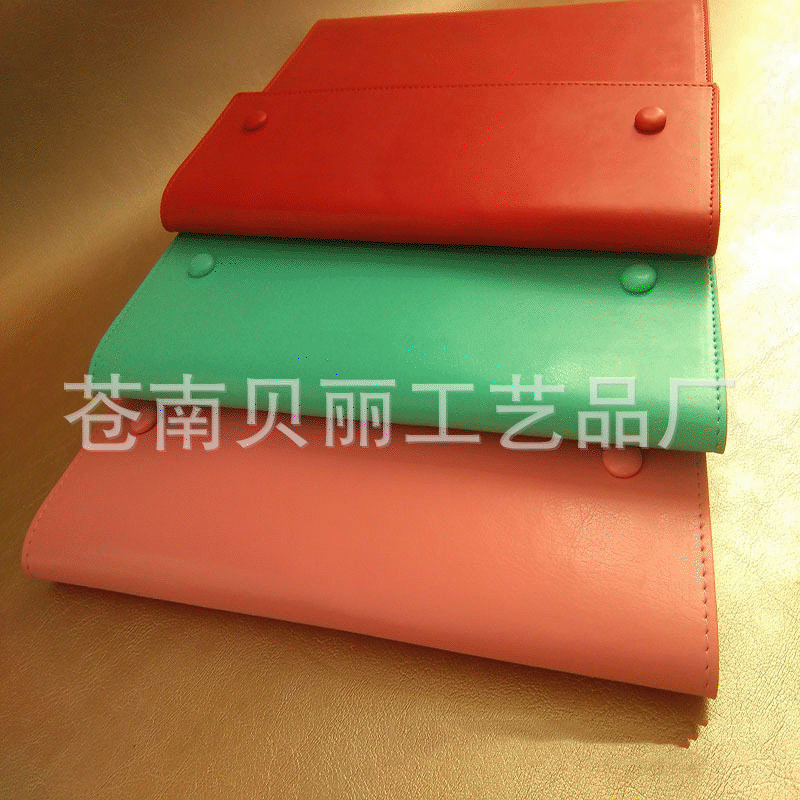 customized pu Conference packages Imitation leather PU Multi grid sandwich Super large A4 Meeting record Datagram Customized LOGO