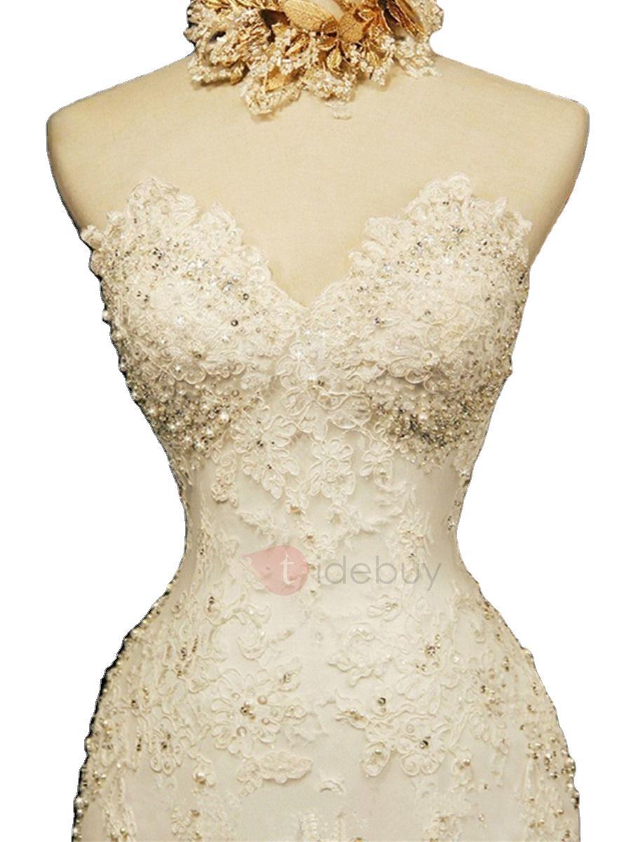 Wedding dress 2019 new sexy fishtail wedding dress tube top luxury diamond wedding dress foreign trade fishtail wedding dress