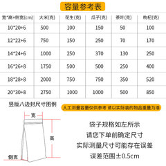 Eight-side seal frosted sealed bag ziplock bag new year snacks dried fruit food packaging bag rice plastic bag printing