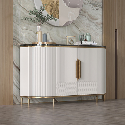 Entrance cabinet Modern minimalist Entrance door a living room Lockers Wall Marble American style Sideboard